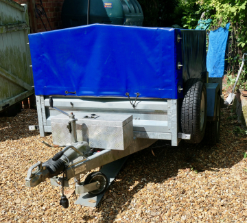 Image for Covered 6'x4' Indespension locomotive/rolling stock braked trailer